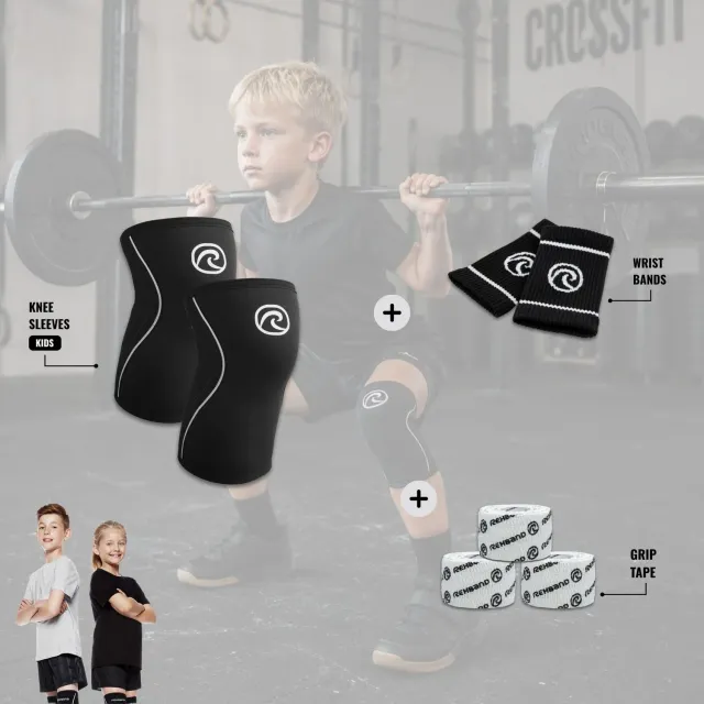Rehband RX Kit Junior kit ginocchiere polsiere tape 5 mm