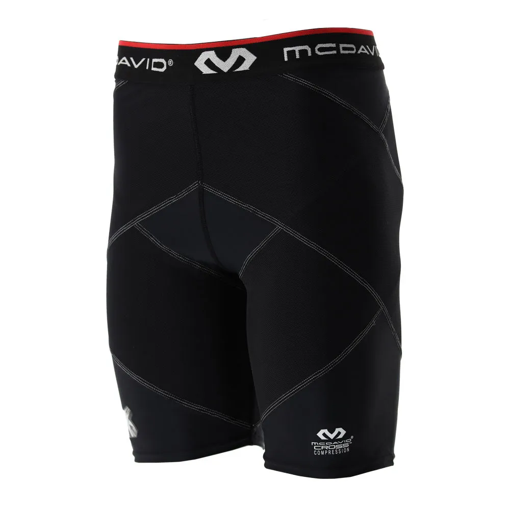 McDavid 8201 shorts compressione neri con fascia anca