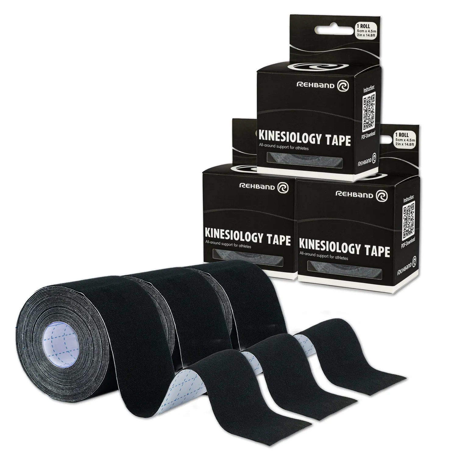 Rehband tape kinesiologico beige 1 rotolo cotone resistente acqua