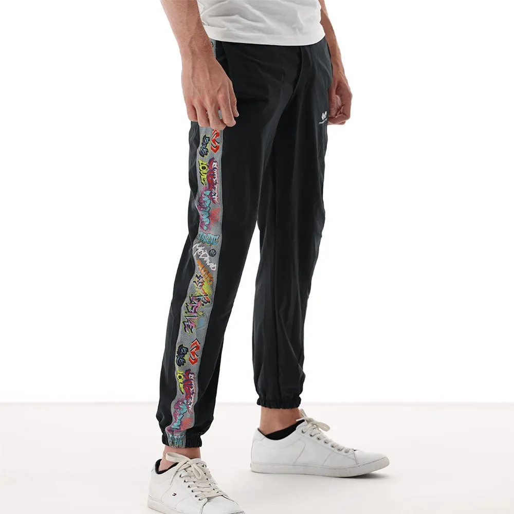 McDavid Slam Dunk Jogger pantaloni neri L graffiti