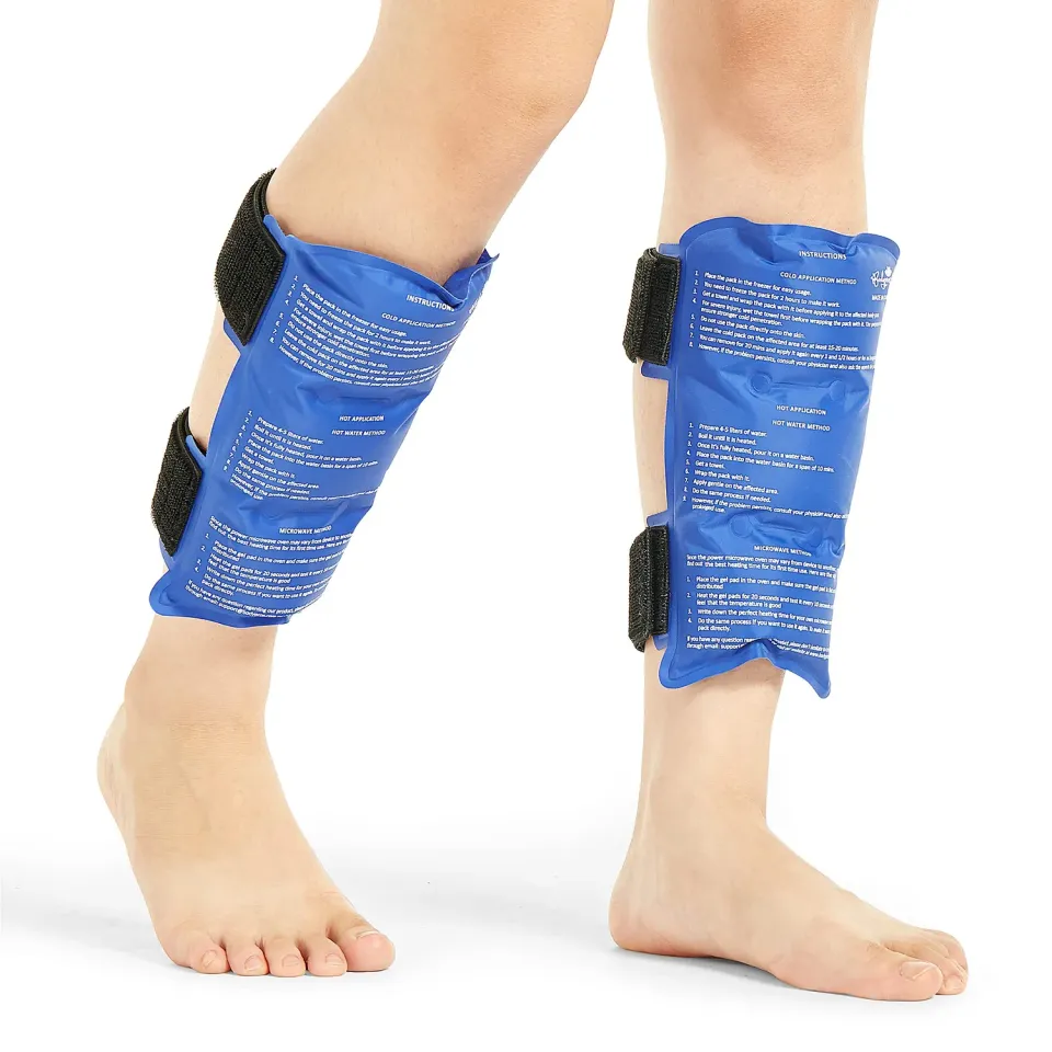 Bodyprox impacco ghiaccio tibia 2 pezzi freddo caldo