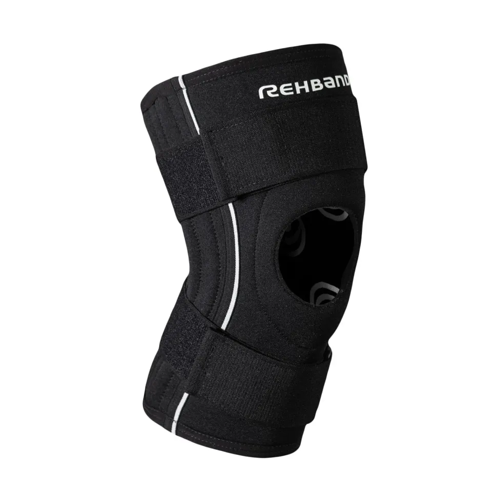 Rehband Stable Ginocchiera Nero Doppia Cinghia