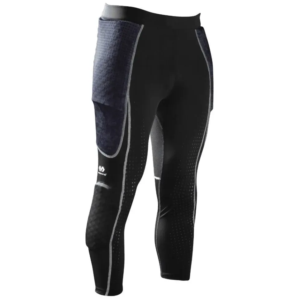 McDavid HEX Barcelona 7746 pantaloni portiere neri imbottiti