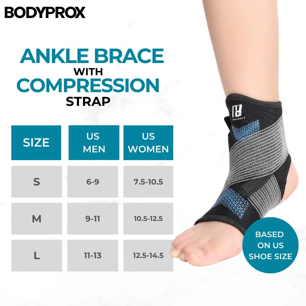 Bodyprox Cavigliera con Fascia M Compressione Leggera