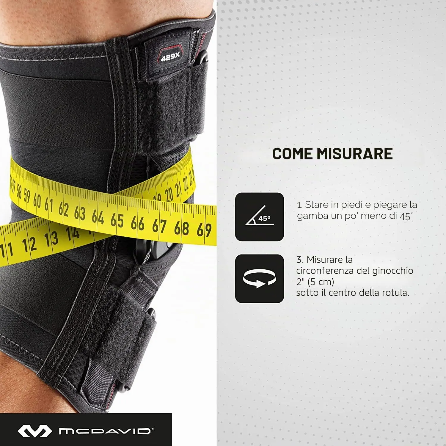 McDavid ginocchiera articolata M doppia cerniera neoprene