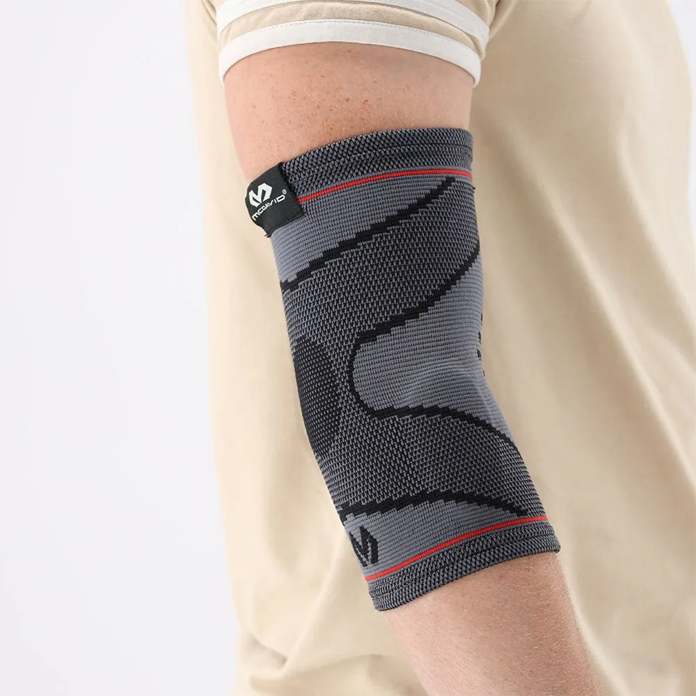 McDavid Elbow Knit Sleeve gomitiera grigia S/M con cuscinetti