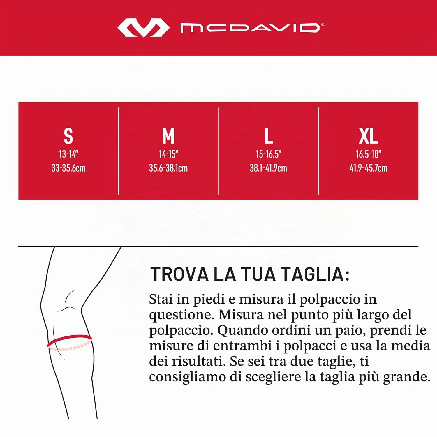 McDavid 441 Supporto Polpaccio M nero grigio termico