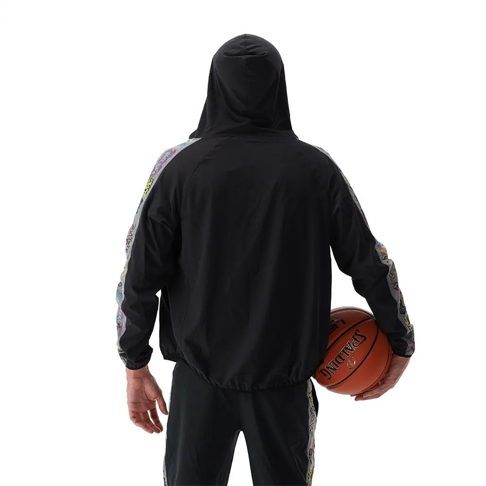 McDavid Slam Dunk Felpa Cappuccio Nera Graffiti