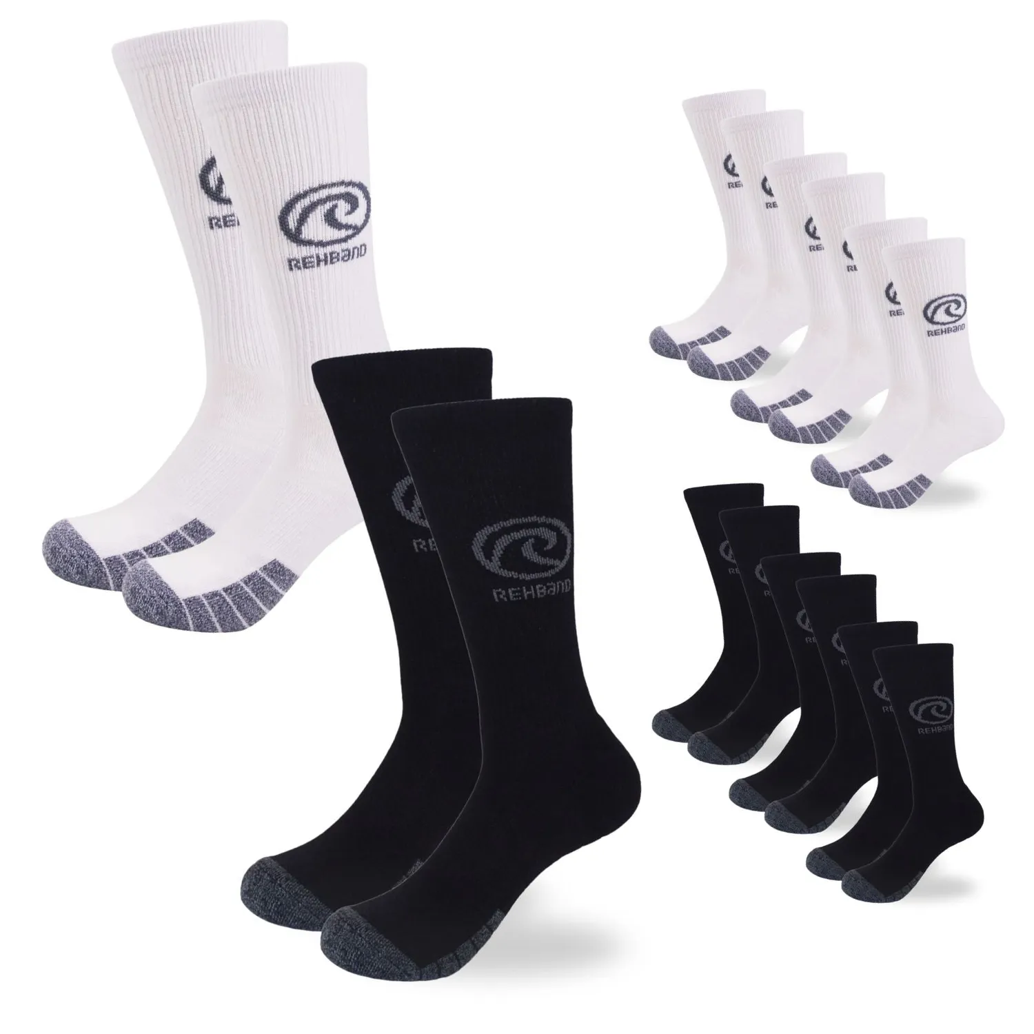 Rehband RX calzini sportivi crew 3 paia traspiranti antivescica