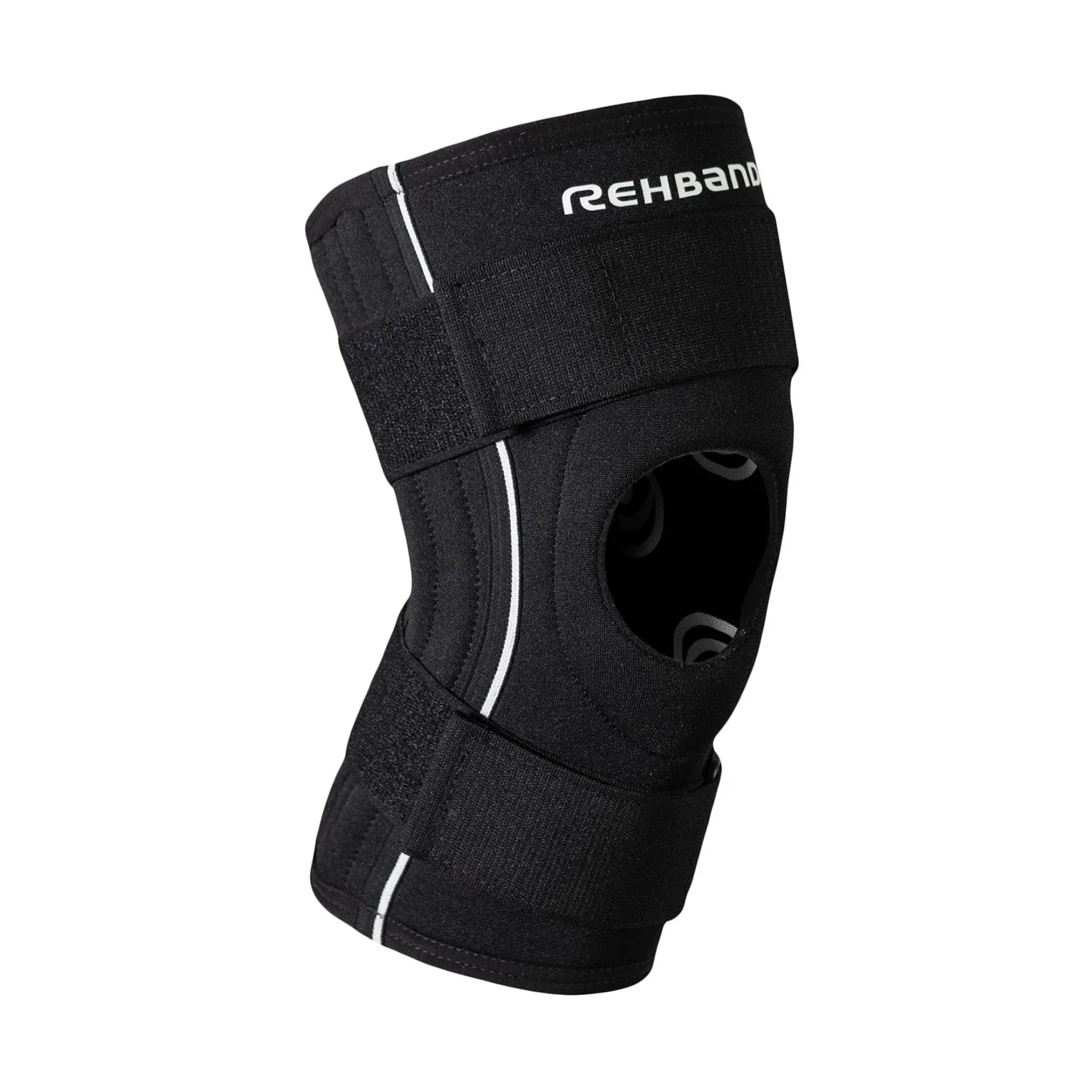 Rehband Stable Ginocchiera Nero Doppia Cinghia