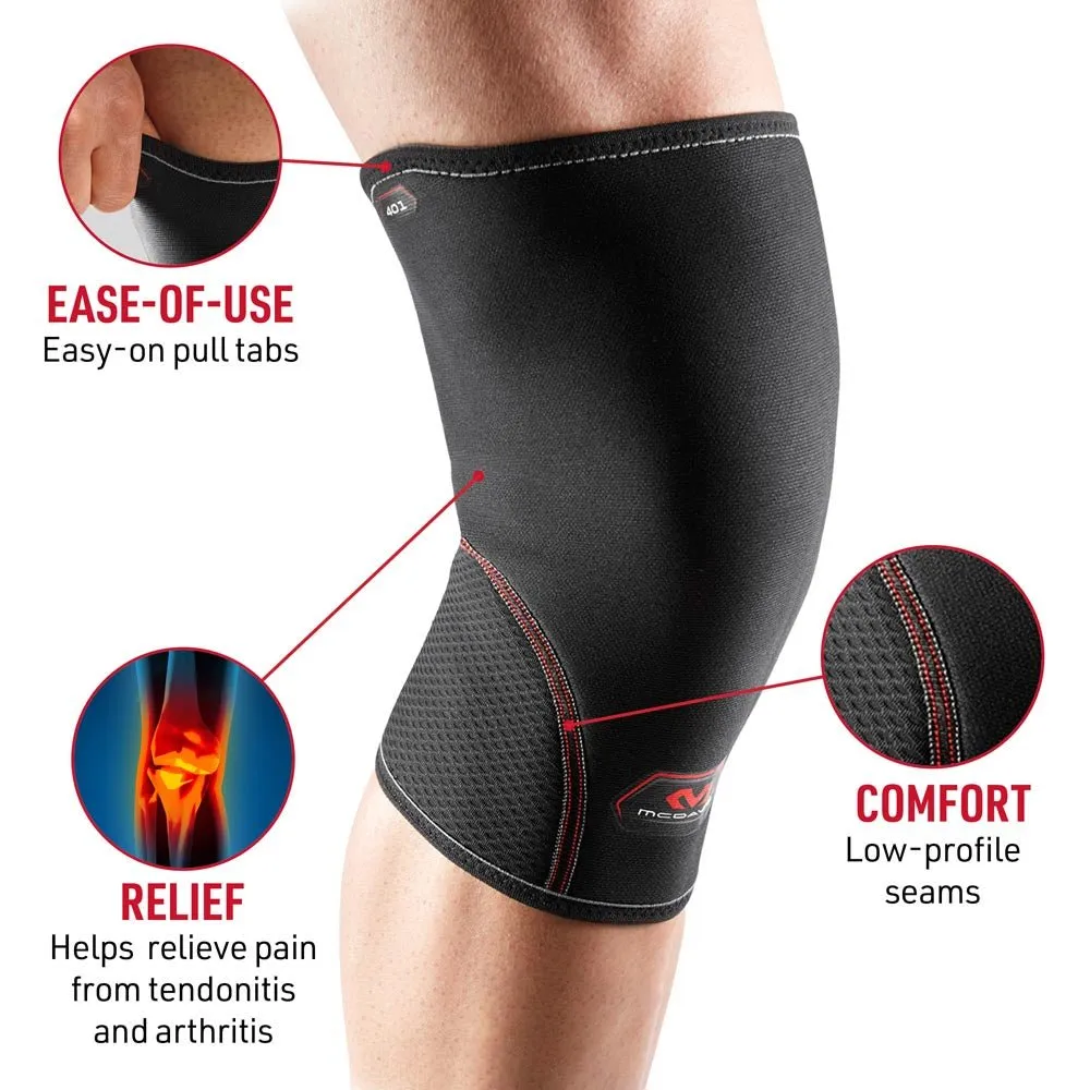 McDavid 401 Ginocchiera Elastica Nera Compressiva