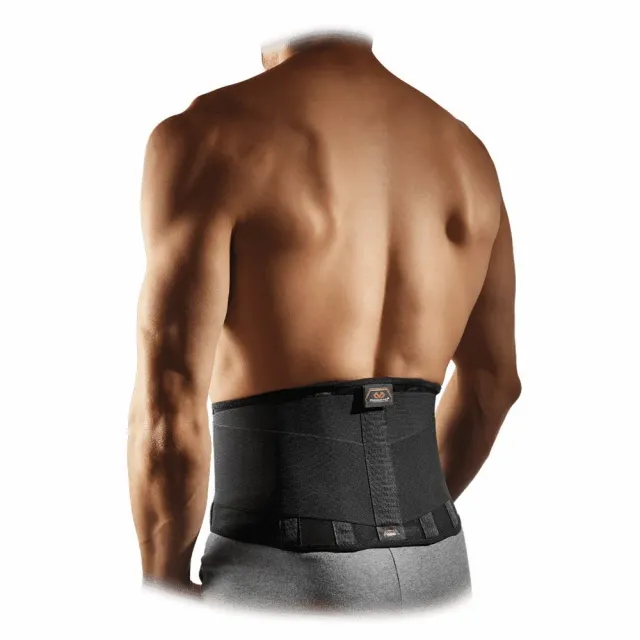 McDavid 495 fascia lombare nero stecche acciaio supporto