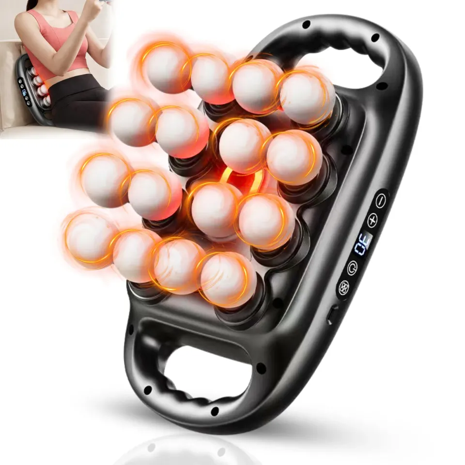 BeFit24 pistola massaggiante calore 16 testine USB-C intenso