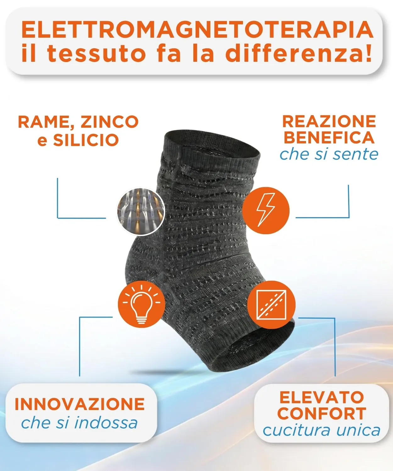 Spikenergy SPY 120 cavigliera beige M magnetoterapia