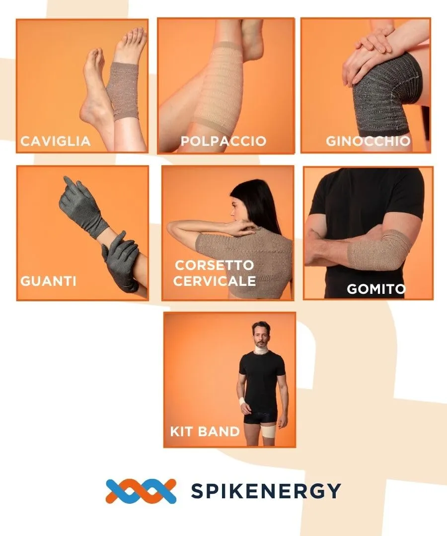 Spikenergy SPY800 guaina lombare magnetoterapia Made in Italy