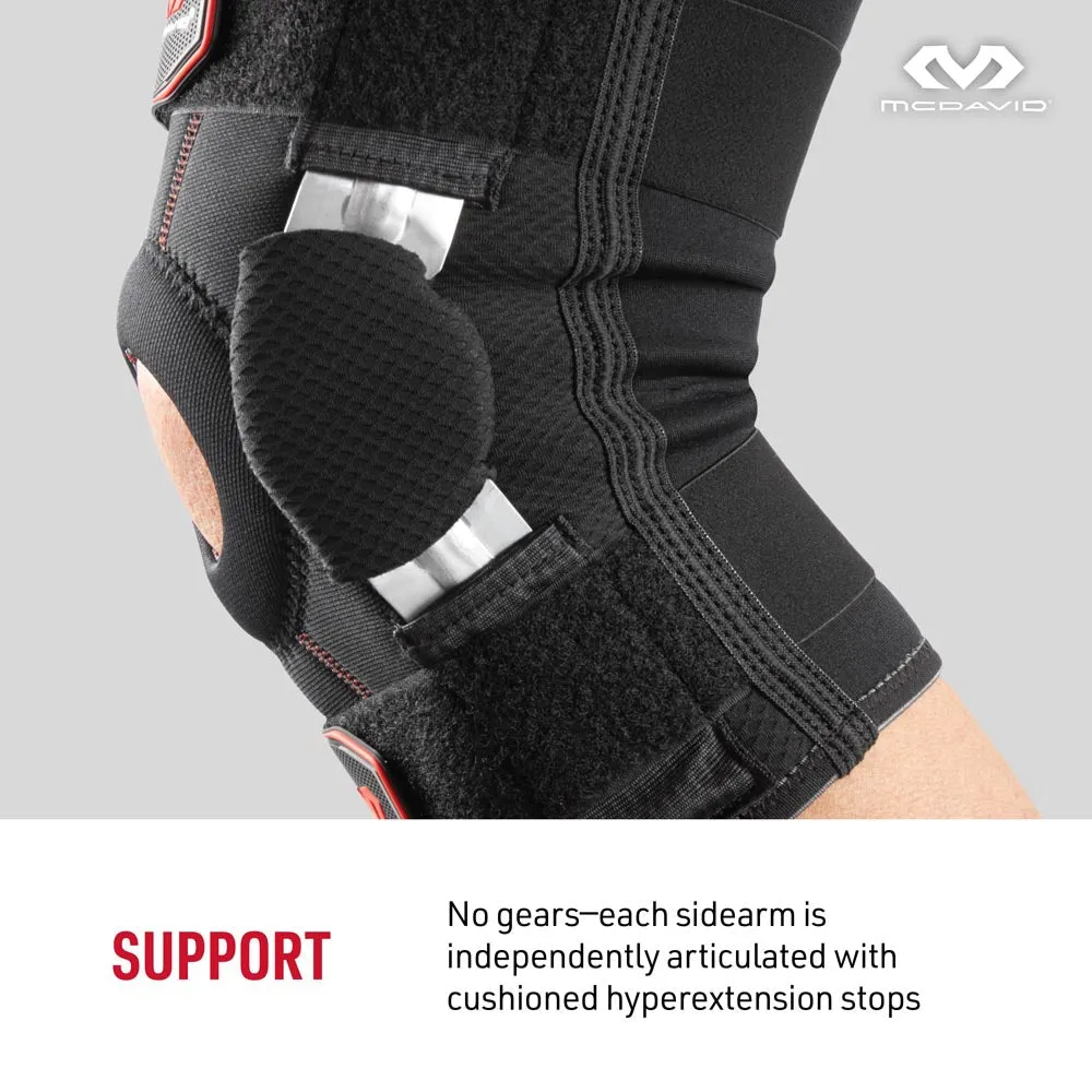 McDavid 422 Ginocchiera Cerniere Nero Stabilizzante