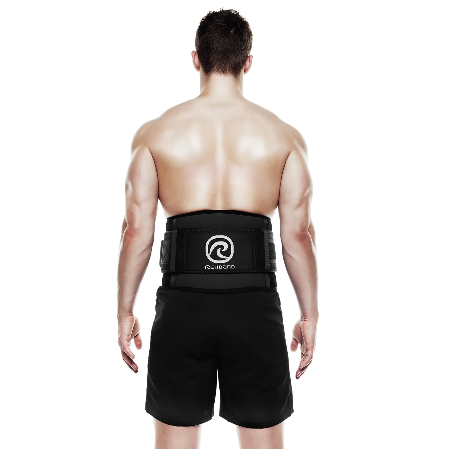 Rehband Power Max 2-in-1 cintura lombare nera stabilizzante