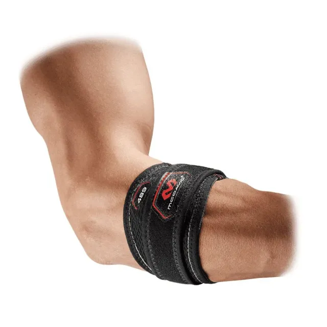 McDavid 489 fascia gomito tennista nero con cuscinetti