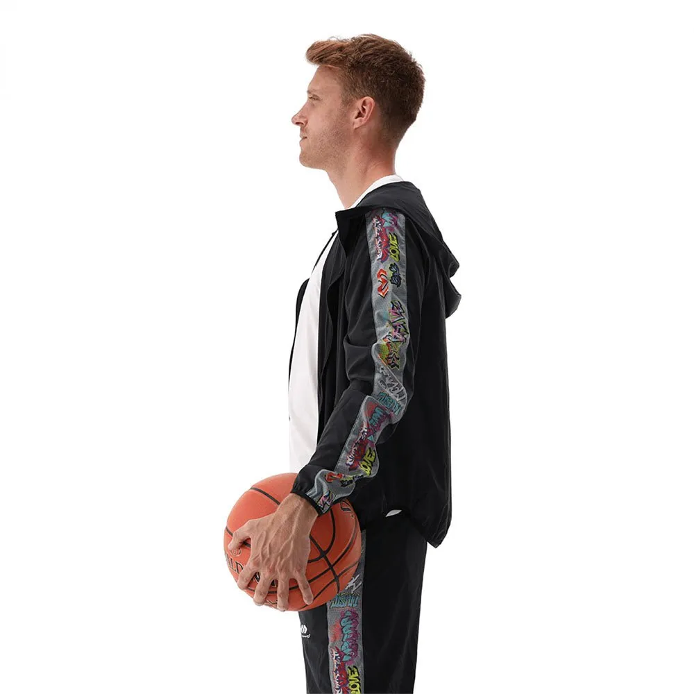 McDavid Slam Dunk Felpa Cappuccio Nera Graffiti