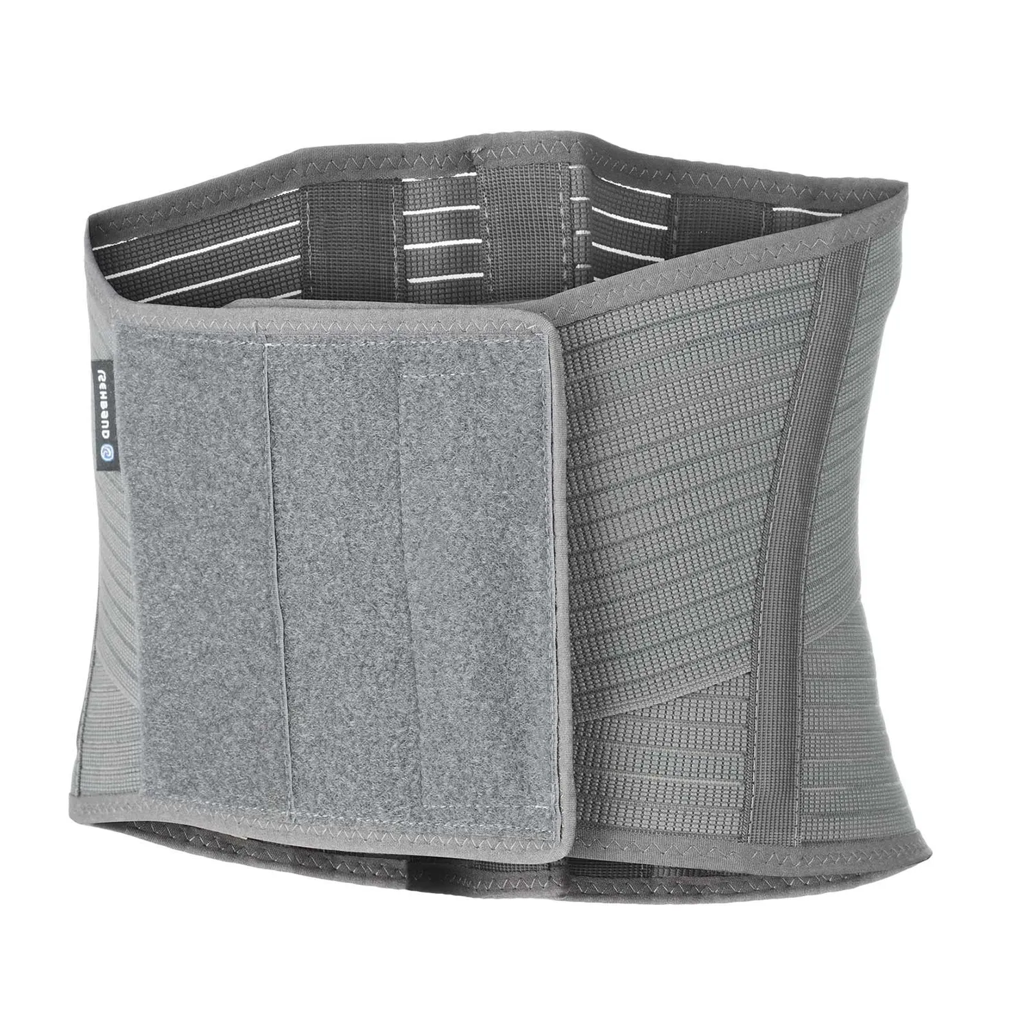Rehband QD Knitted supporto schiena grigio stecche