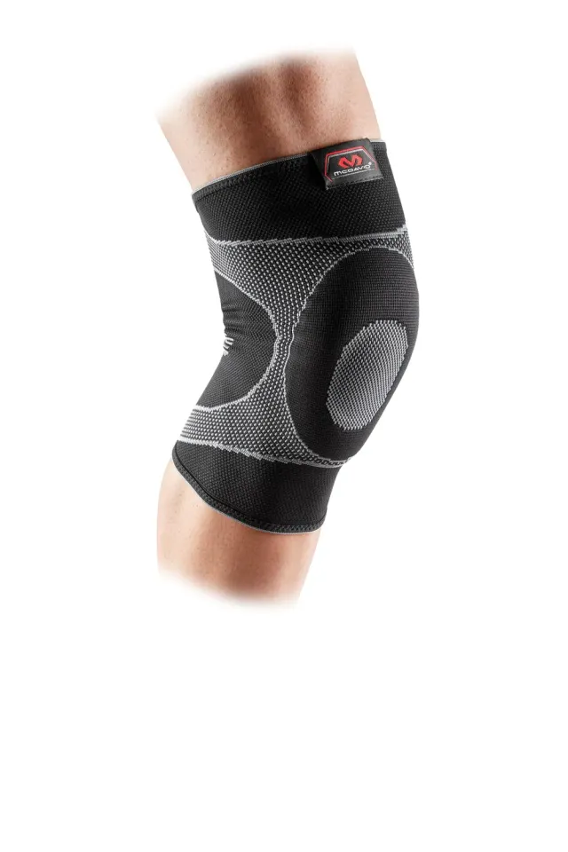 McDavid elastica ginocchiera M nero nylon senza neoprene
