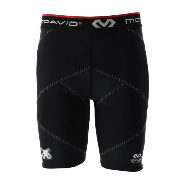 McDavid 8201 shorts compressione neri con fascia anca