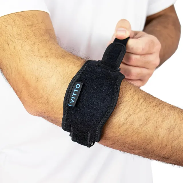 VITTO Elbow Support Gomitiera M Nera stabilizzante