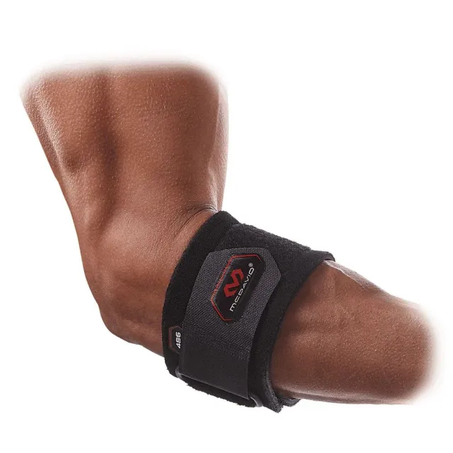 McDavid 486 Fascia Gomito Tennis Nera Regolabile