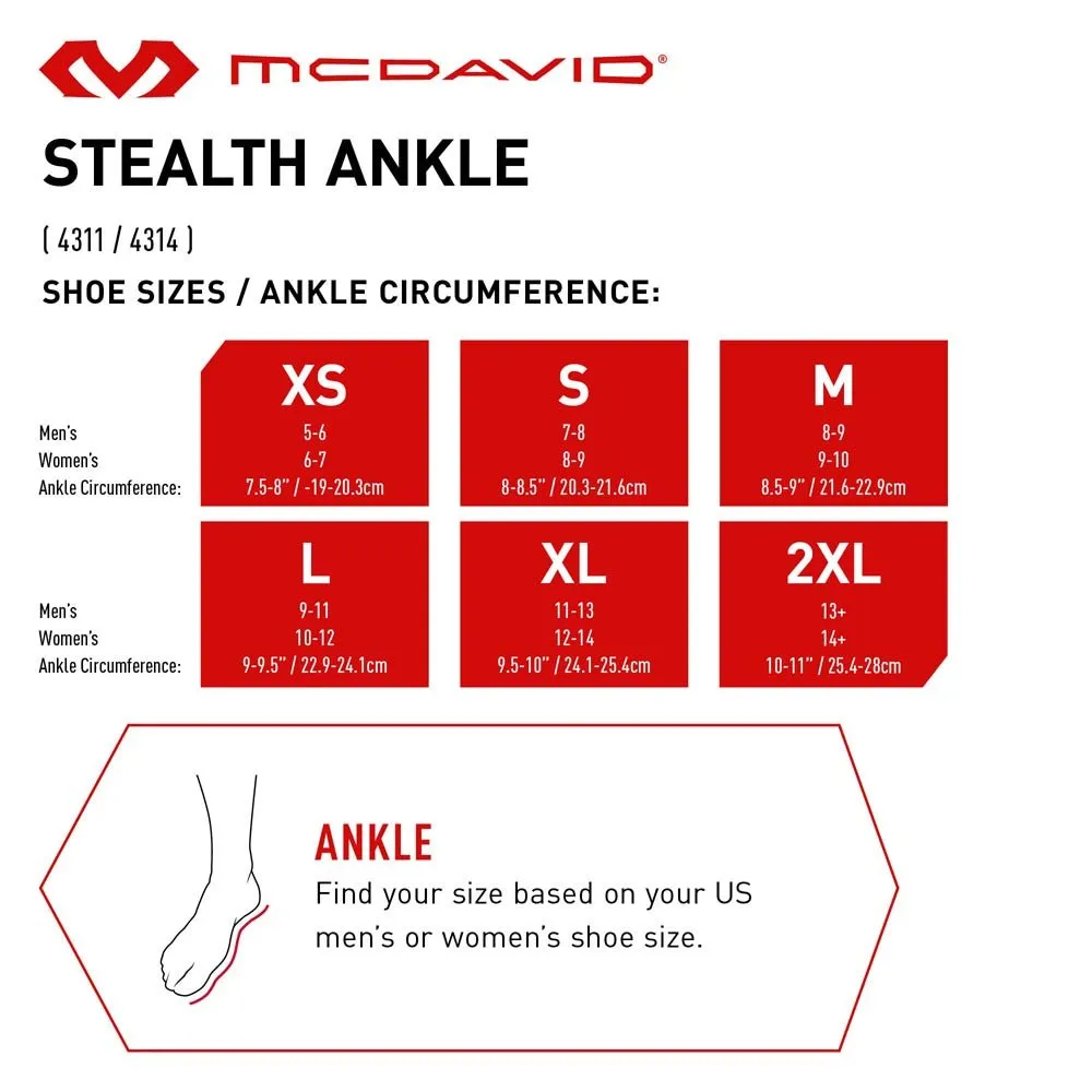 McDavid Stealth Cleat 4311 cavigliera calcio nera