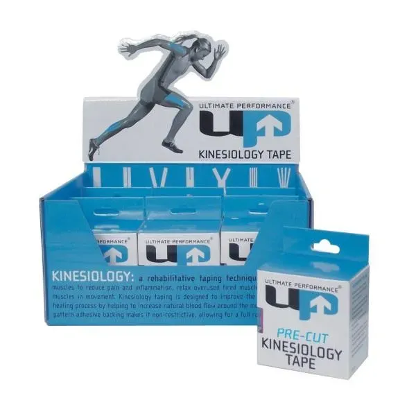Ultimate Performance UP7022 Tape Kinesiologico Nero Pretagliato