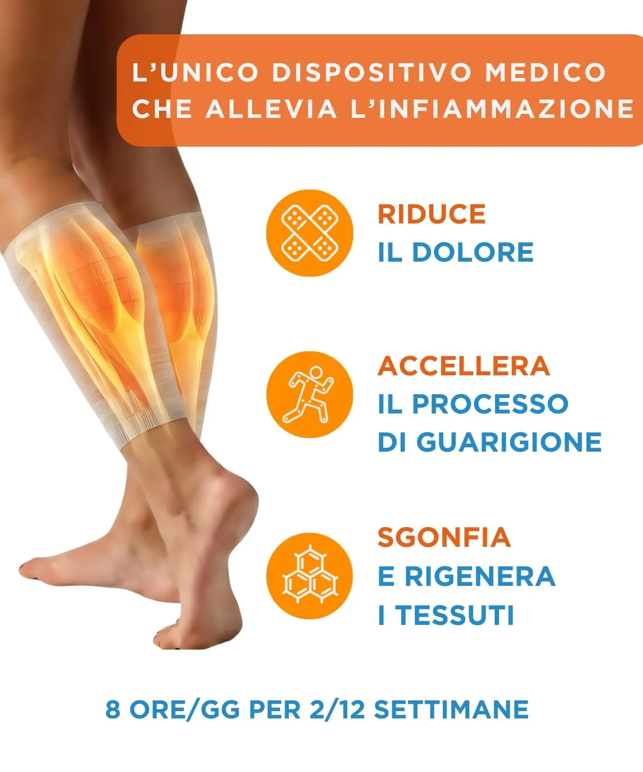 Spikenergy SPY 130 fascia polpaccio beige M magnetica