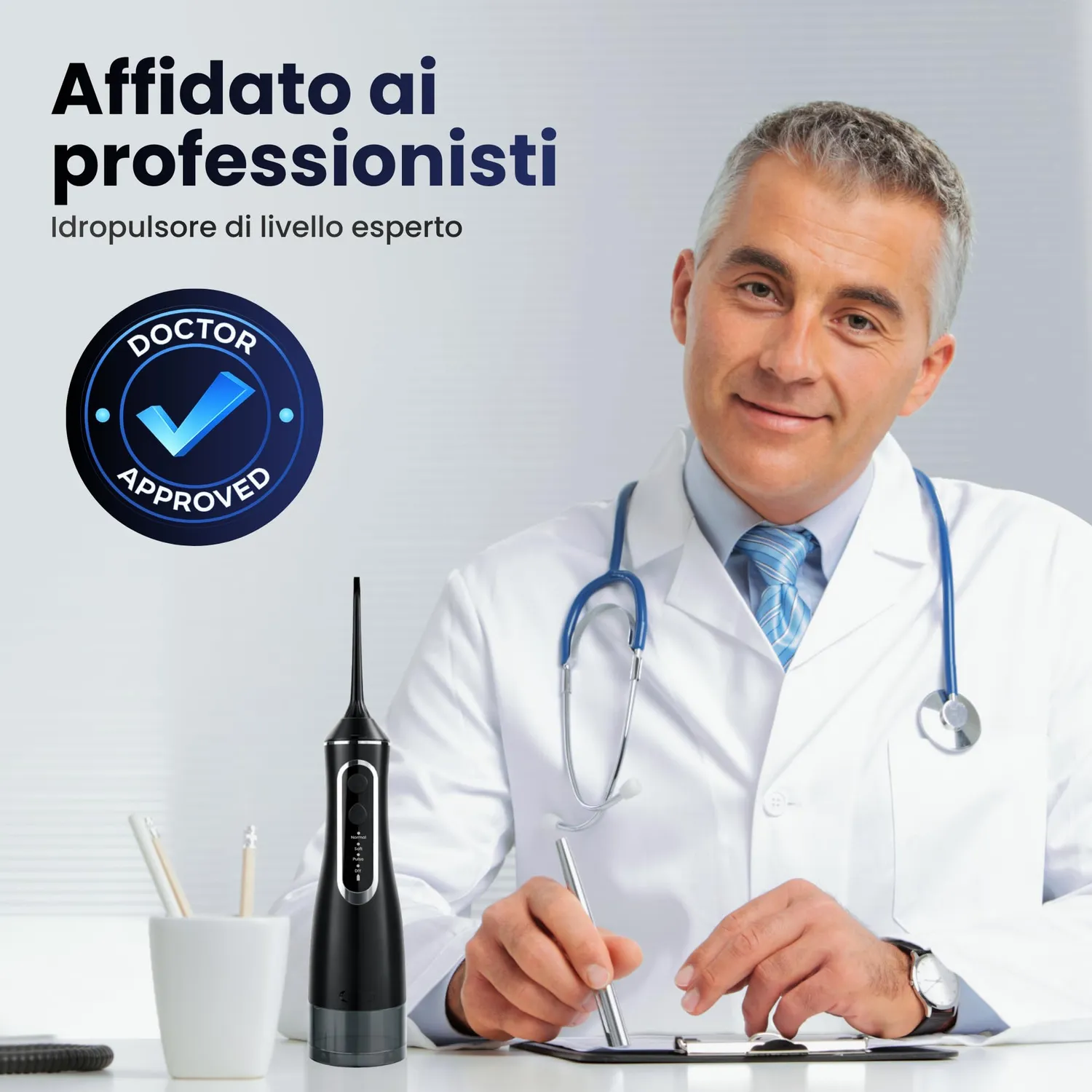 BeFit24 Water Flosser 320ml idropulsore portatile 4 modi
