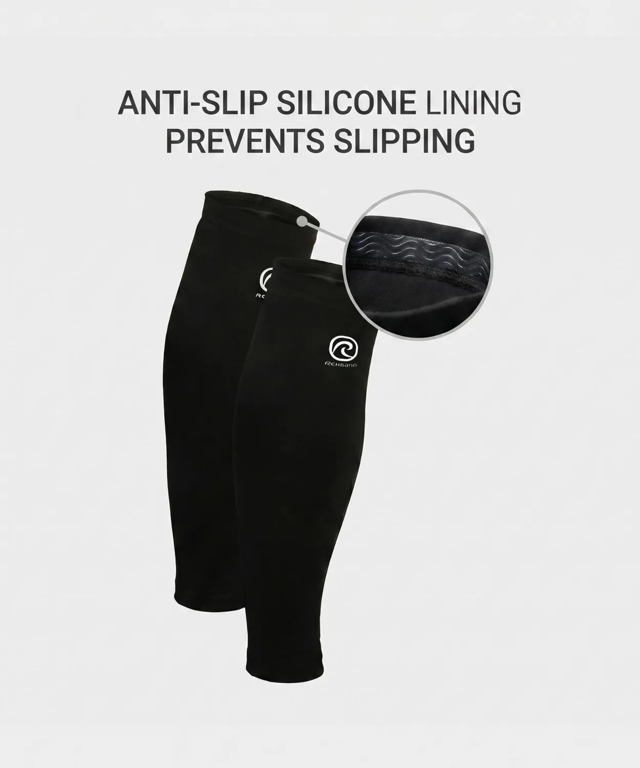 Rehband Core Compression manicotto polpaccio nero paio