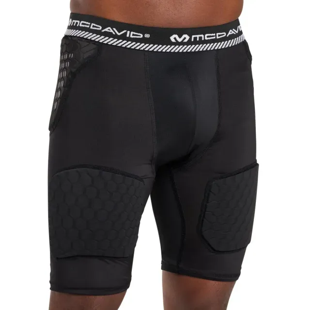 McDavid HEX Viz 5-Pad Short pantaloncino nero protettivo