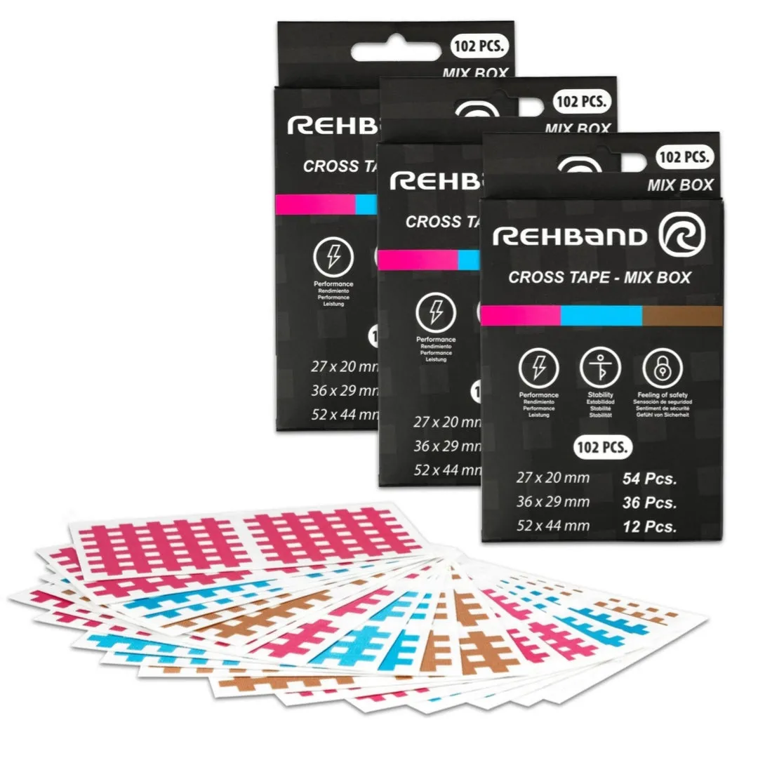 Rehband Cross Tape cerotti a griglia 306 pezzi misti
