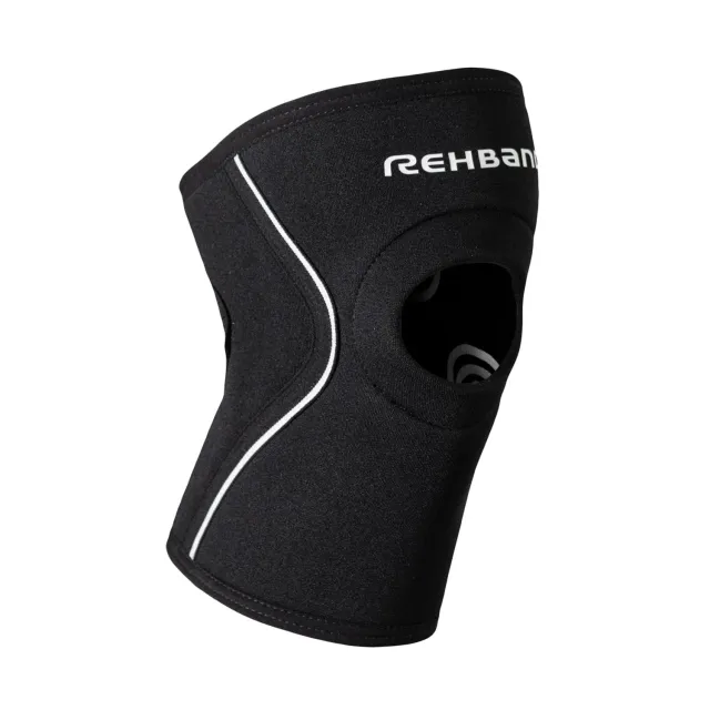 Rehband Open-Patella Knee Sleeve ginocchiera nero singolo
