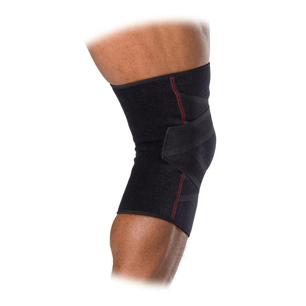 McDavid Cross Compression ginocchiera nera regolabile