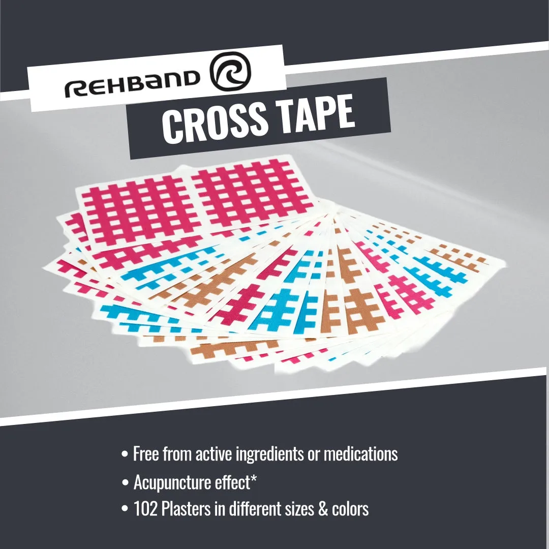 Rehband Cross Tape cerotti a griglia 306 pezzi misti