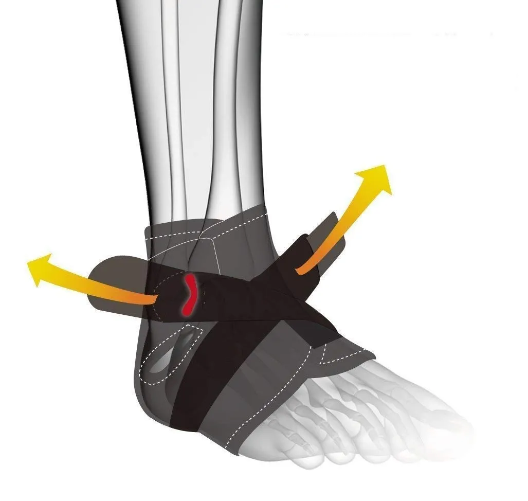 VITTO Ankle Support Tutore Caviglia Nero regolabile