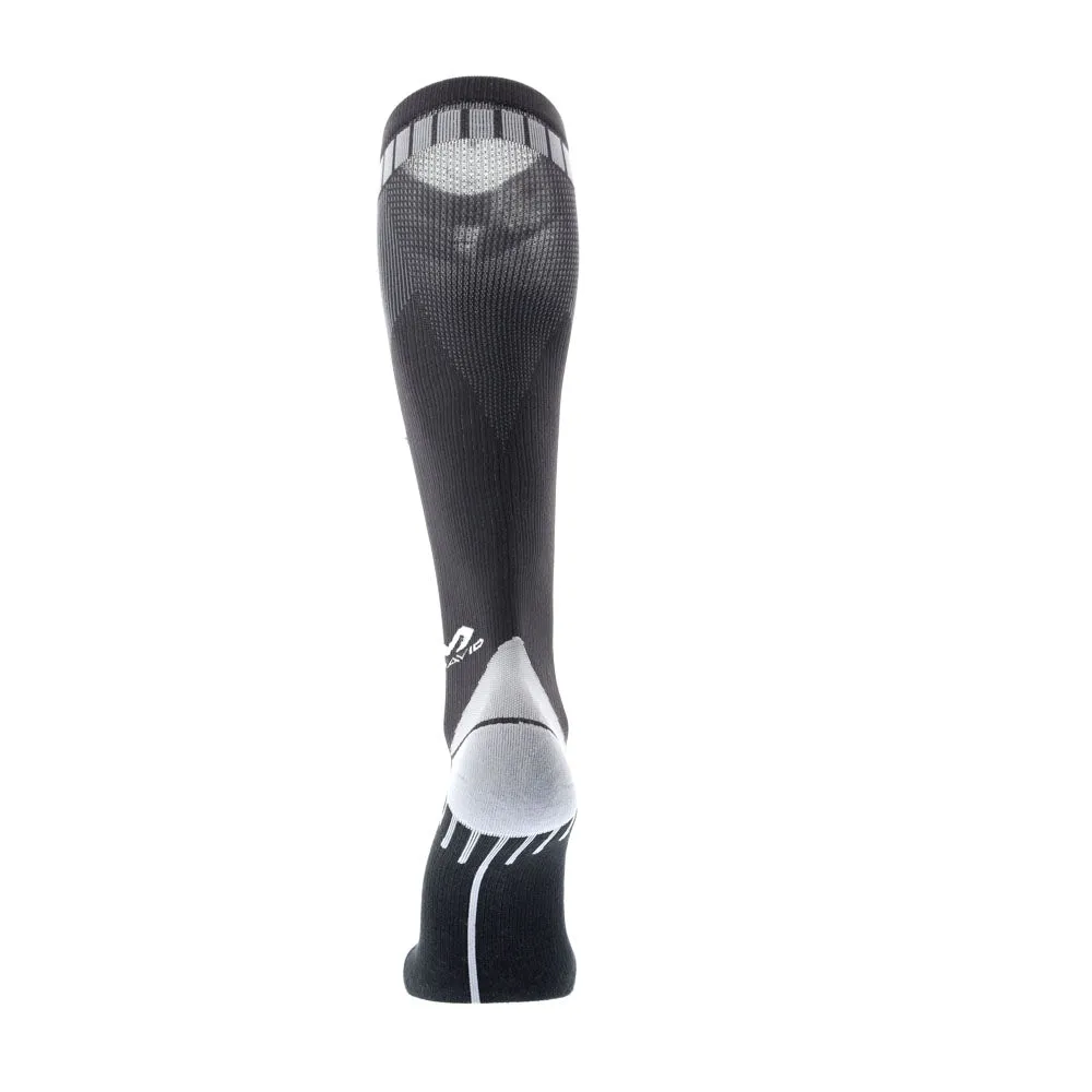 McDavid 8842 calze compressione nero grigio circolazione