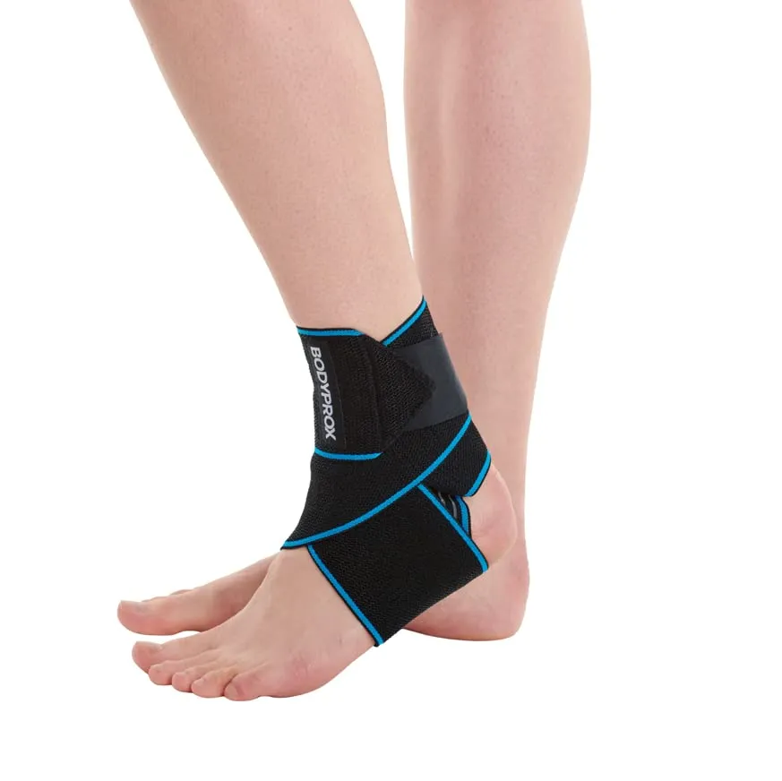 Bodyprox tutore caviglia compressione nero regolabile