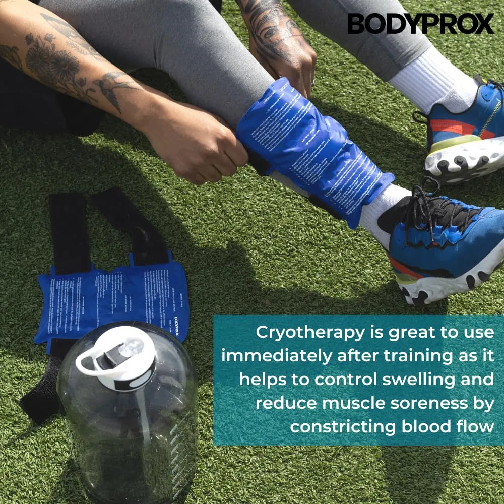 Bodyprox impacco ghiaccio tibia 2 pezzi freddo caldo