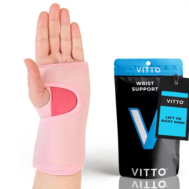 VITTO Polsiera Tutore Polso Tunnel Carpale Nera S/M Destra