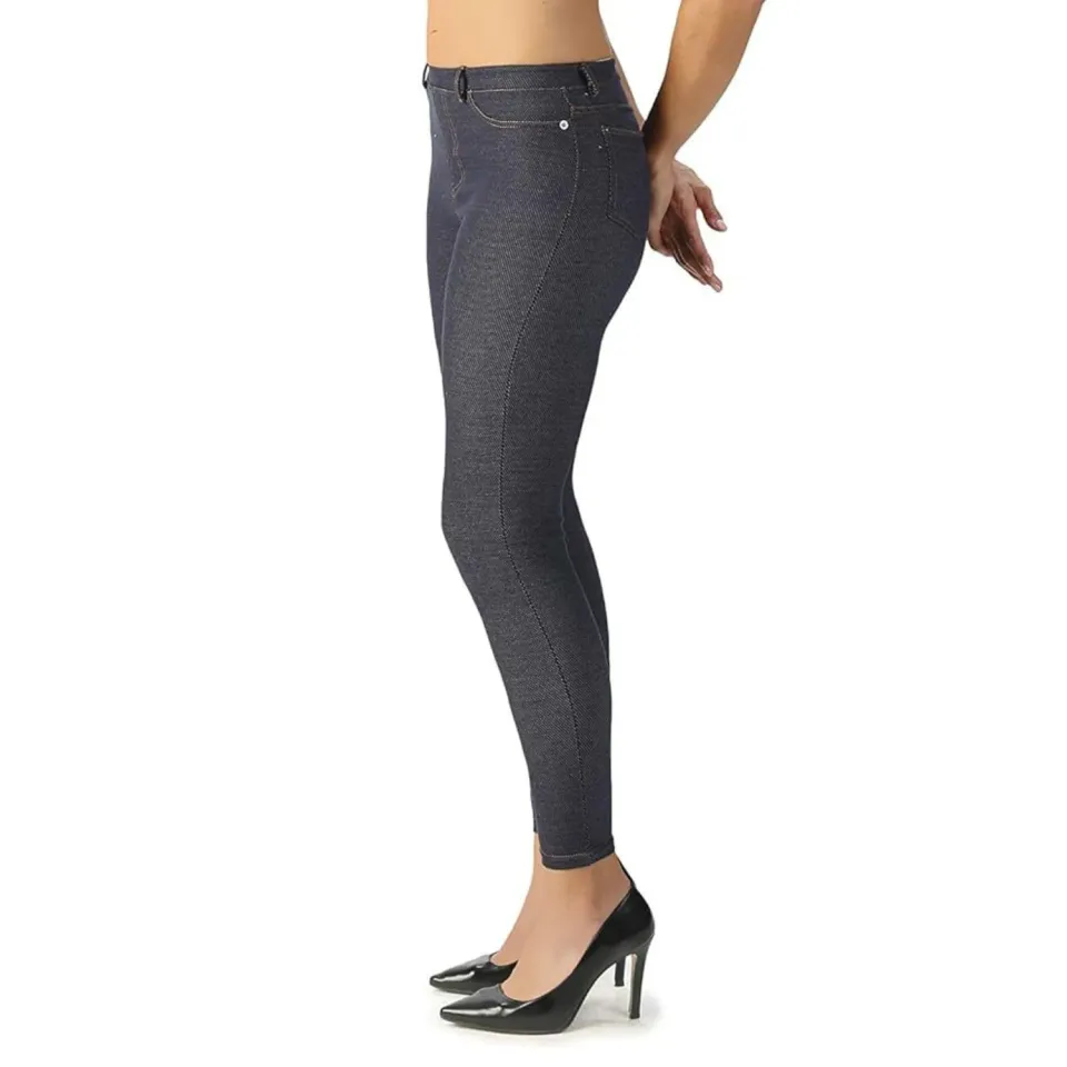 Spikenergy leggings anticellulite donna effetto jeans taglia S