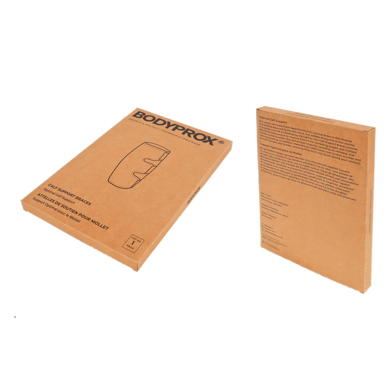 Bodyprox tutore polpaccio regolabile 1 pezzo neoprene