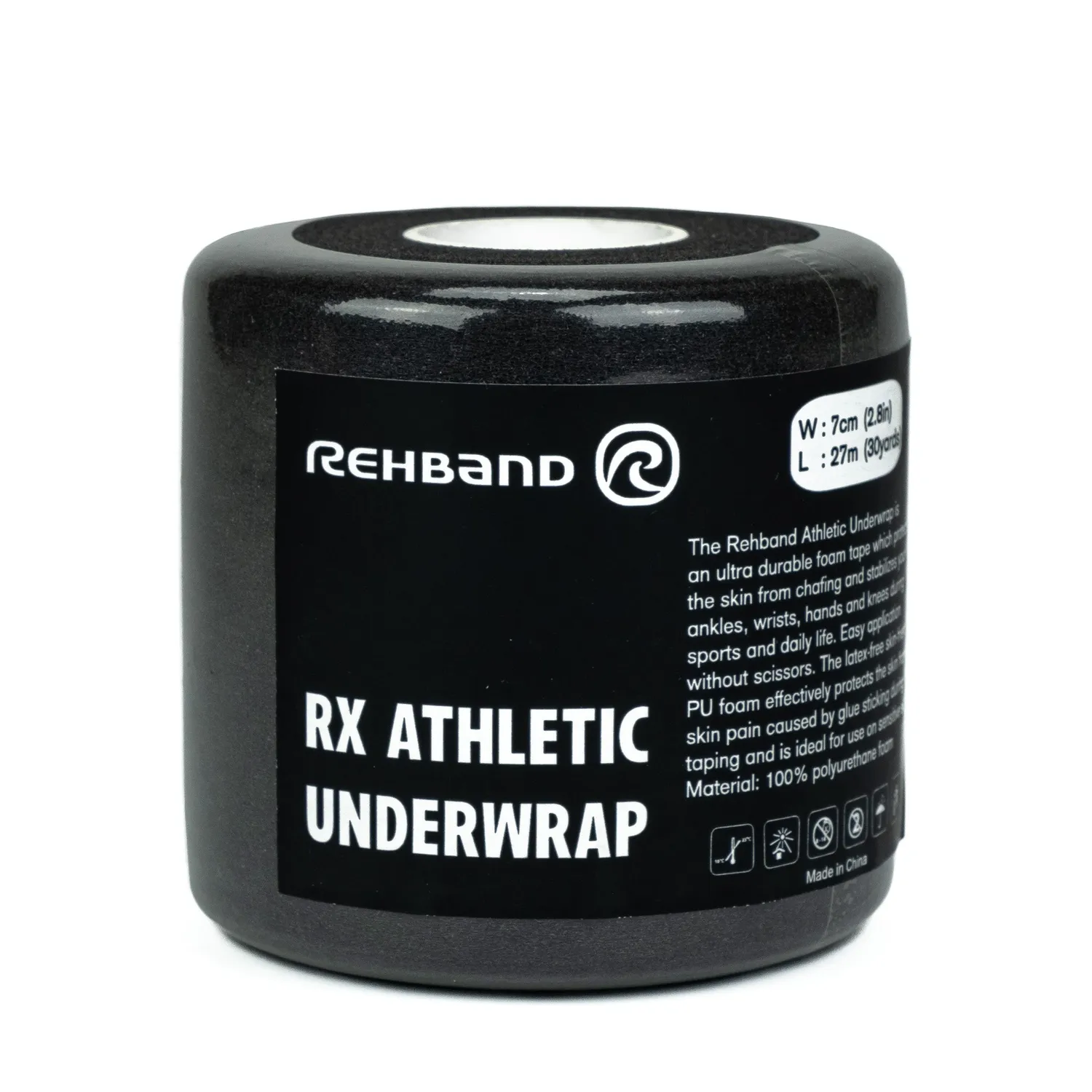 Rehband Athletic Underwrap sottobenda 1 rotolo nero leggero
