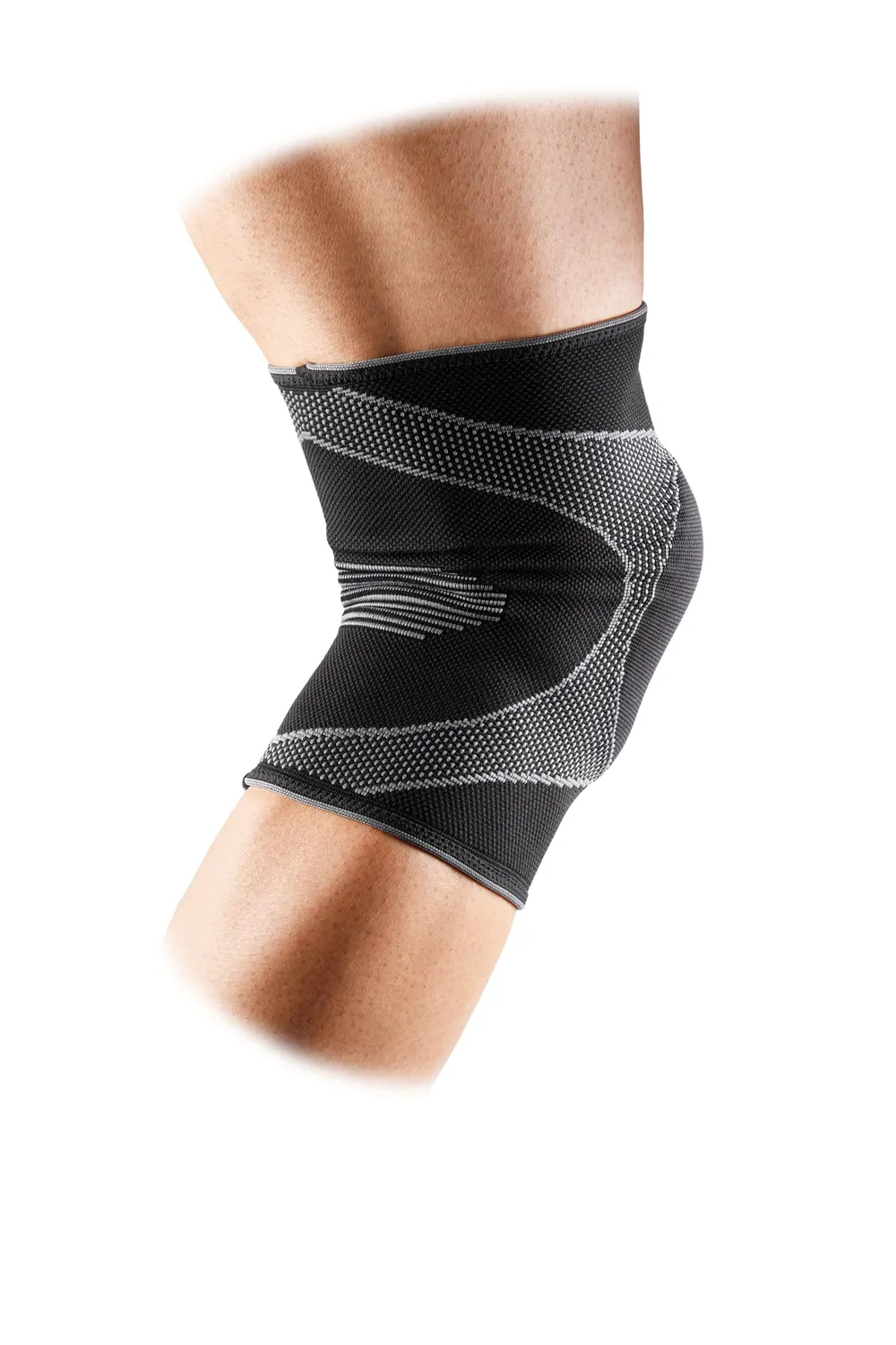 McDavid elastica ginocchiera M nero nylon senza neoprene
