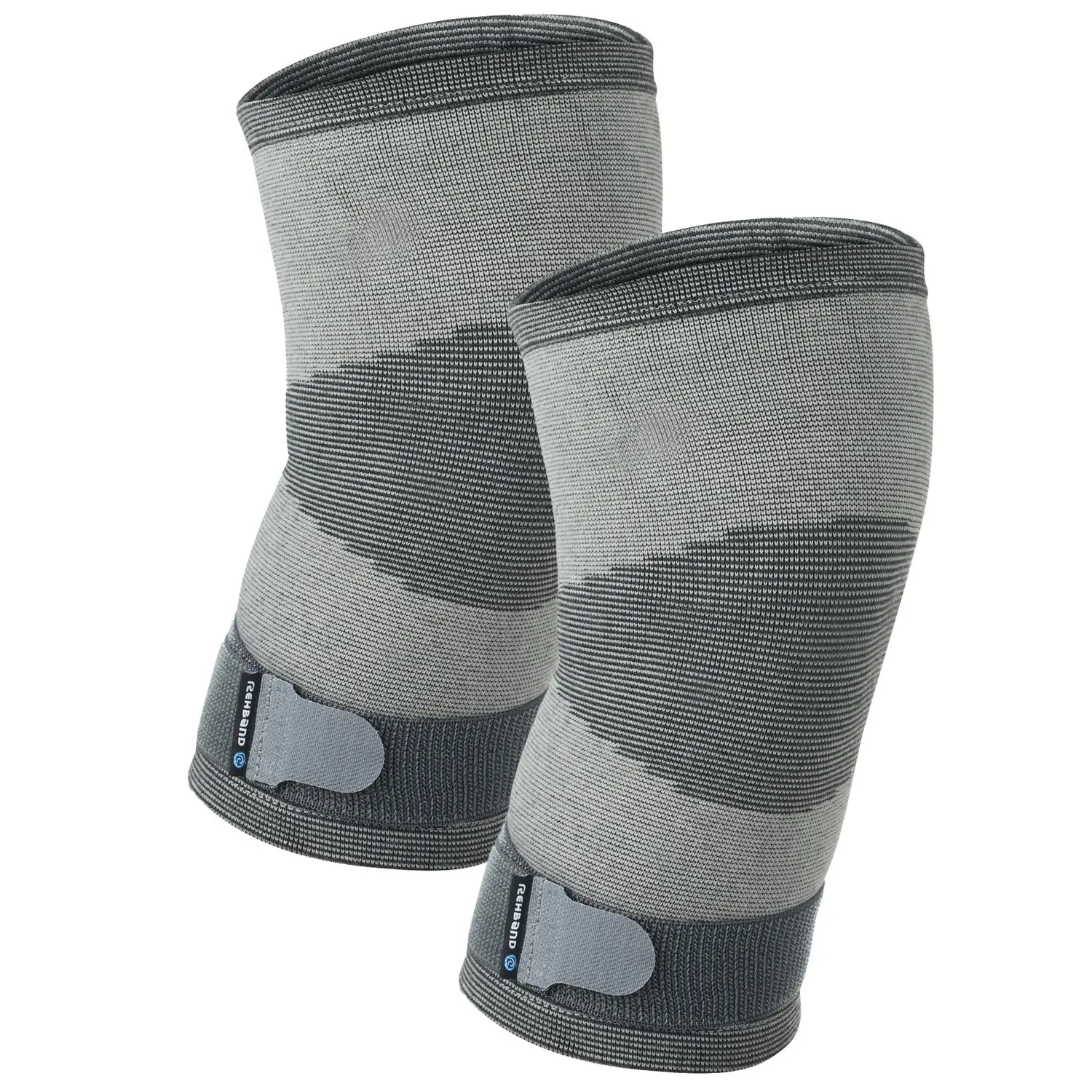 Rehband QD Knitted ginocchiera grigia singolo leggera