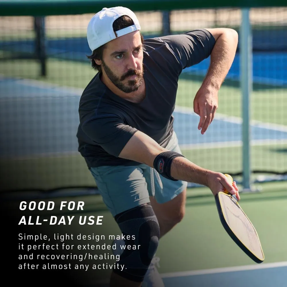 McDavid 489 fascia gomito tennista nero con cuscinetti