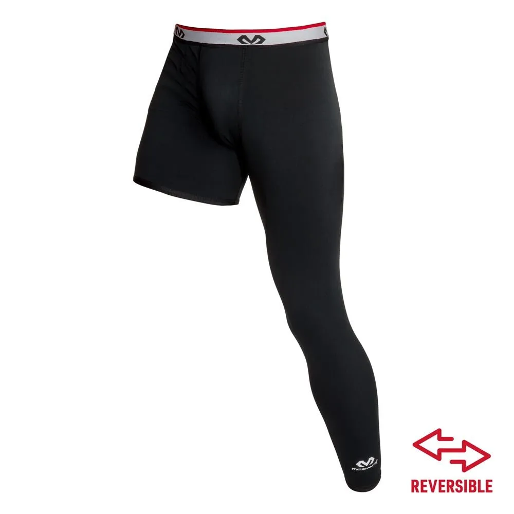 McDavid 10700R Leggings Compressivi Neri Una Gamba
